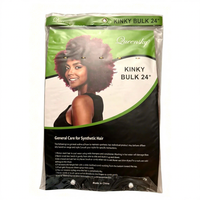 Perruque en fibres synthétiques douces, extensions de cheveux tressés africains, tissage de cheveux Marley 5X, perruque bouclée afro kinky