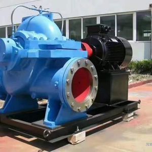 Pompe centrifuge horizontale à double aspiration 10/100 CV pour lutte contre l'incendie, à corps divisé, avec moteur - Product Image 1