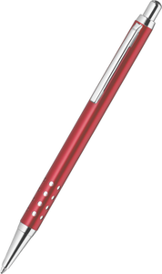 <b>Retractable</b> Metal <b>Pen</b> Featuring an Aluminium Lacquered Barrel with Sleek Chrome Trim for a Touch of Sophistication Black Ink - Product Image 4