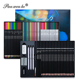 Panwenbo 68 PCS Ensemble de crayons de croquis de <span class=keywords><strong>dessin</strong></span> professionnel Ensemble de crayons de charbon de bois pour artistes adultes adolescents débutants - Product Image 1