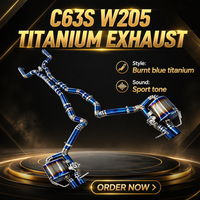 Système d'échappement Catback SDO Titanium Valvetronic pour Mercedes-Benz AMG C63 C63S W205 4.0T 2015-2022, silencieux et tuyaux d'échappement performants