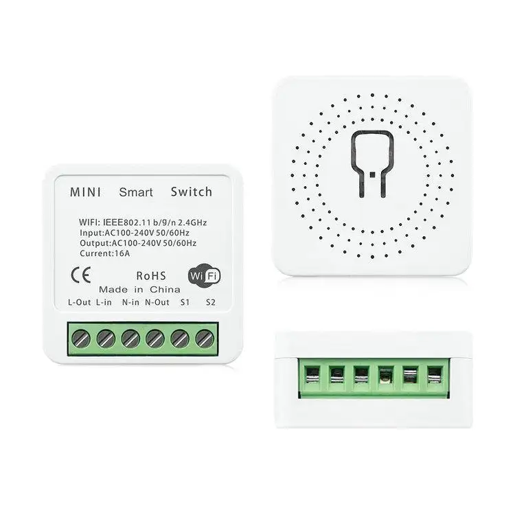 Chinese Factory Wall Press Button Tuya Wifi Smart Switch Work with Voice Alexa/Google Assistance