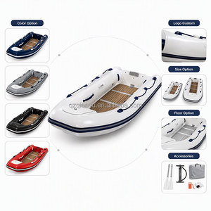 Bote Inflable Personalizado con Logotipo, <span class=keywords><strong>Balsa</strong></span> de PVC Resistente con Espejo de Proa de Acero Inoxidable y Piso Metálico para Pesca, Rescate, Lago, Río, OEM - Product Image 6