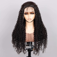Парик Foxen Glueless Kinky Curly из натуральных волос 15A класса с сохраненной кутикулой, 13x4 HD кружевной фронтальный парик из человеческих волос для чернокожих женщин, оптом