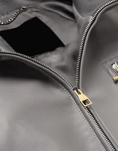 جاكيت رجالي عالي الجودة عالي الجودة من MOUNTNEVE بشعار مخصص بمقاسات كبيرة ، جاكيت من الجلد الصناعي للشتاء ، جاكيت من الجلد الصناعي مطرز Oem - Product Image 6