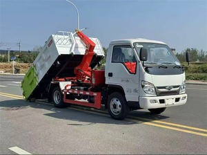 Camión de Basura FOTON Forland de 6 Ruedas, 4x2, Volante a la Izquierda, 3 Toneladas, Mini Grúa de Gancho, Diésel, Nuevo, Manual, Hidráulico, Roll-on/Roll-off - Product Image 6