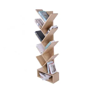 JIAMUJIA 인기있는 신제품 조절 8 레이어 간단한 현대 책 선반 나무 책 선반 홈