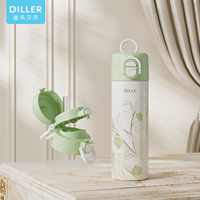 Bouteille d'eau pour enfants sans BPA 420 ml, gourde isotherme en acier inoxydable SUS316, 100 % étanche, tasse isolée pour filles et étudiants