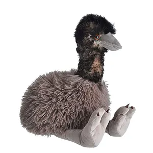 Custom Plush Stuffed Australia Bird 30cm Sitting High Emu Stuffed Animals for Gift