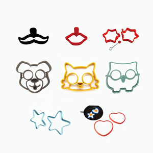 Moules à œufs et crêpes en <span class=keywords><strong>silicone</strong></span> écologiques, forme chat, réutilisables, compatibles lave-vaisselle et four, couleur personnalisable, pour œufs amusants - Product Image 2