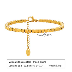 สร้อยคอสแตนเลสชุบทอง18K สำหรับผู้ชายผู้หญิงขายส่ง - Product Image 6