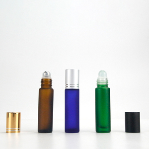 Chai Nước Hoa Dạng Cuộn Dầu Hình Tròn Đeo Vai Thủy Tinh 5Ml 10Ml <span class=keywords><strong>15Ml</strong></span> Tùy Chỉnh Chai Lăn Parfum Với Bóng Lăn Bằng Thép Không Gỉ - Product Image 4