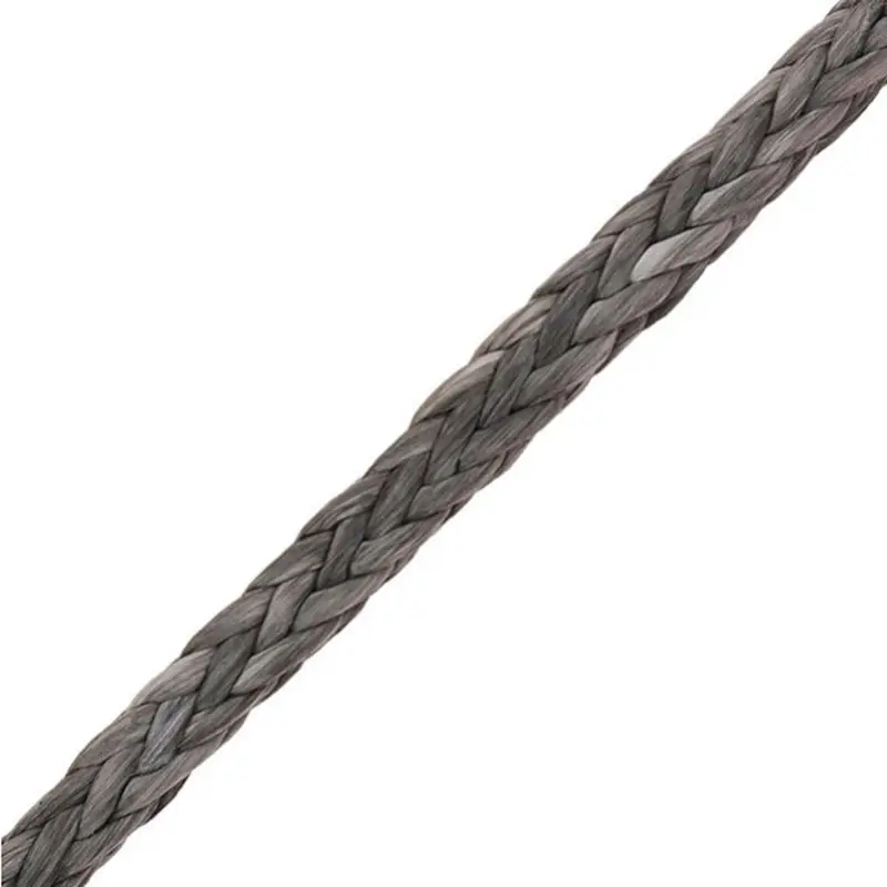 Cuerda de cabrestante 12 hilos Cuerda UHMWPE Alta resistencia Bajo estiramiento Trenza flexible cuerda UHMWPE