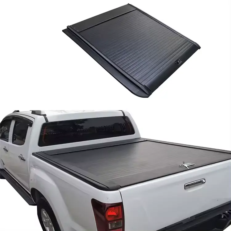 Pickup Tonneau Cover Roller Shutter Lid Truck Bed Rolling Curtain Push Pull Back Box Cover For Changan Lantup Hunter F70
