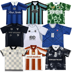 Maglie da <span class=keywords><strong>Calcio</strong></span> Classiche Personalizzate dal Produttore, Design con Logo Ricamato e Stampato, Maglia da <span class=keywords><strong>Calcio</strong></span> Vintage Stile Polo - Product Image 1