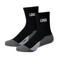 Chaussettes de sport en coton respirantes à séchage rapide avec semelle coussinée pour le printemps, idéales pour la course, le tennis et le badminton – Créez votre propre logo personnalisé