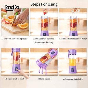 Licuadora Portátil Eléctrica para Deportes al Aire Libre, 380 ml, para Hacer Smoothies y Batidos con Hielo - Product Image 2