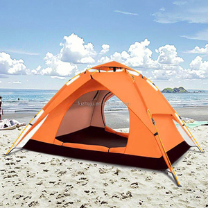 Due porte a due finestre per esterni e per <span class=keywords><strong>tenda</strong></span> da spiaggia senza installazione a pioggia con struttura in fibra di vetro addensata - Product Image 1