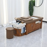 Lit de lavage électrique et lit de massage pour salon de spa thaïlandais avec bassin de soin des pieds