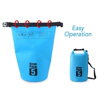 Sac étanche étanche stockage extérieur pliable pvc roulant camping randonnée canotage impression personnalisée bâche sac sec en pvc avec sangle