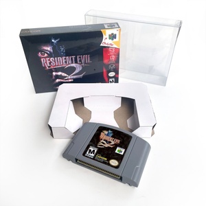 Boîte de remplacement de qualité supérieure pour cartouche de jeu Resident Evil 2, en carton épais avec plateau, pour N64 - Product Image 1