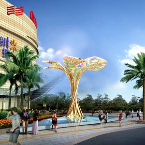 Sculptures d'extérieur en acier inoxydable avec des thèmes <span class=keywords><strong>de</strong></span> science-fiction et <span class=keywords><strong>de</strong></span> l'art moderne en métal avec des visions futuristes Imagine Tomorrow - Product Image 3