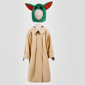 Halloween <span class=keywords><strong>Yoda</strong></span> kostum Film & TV karakter uniseks anak-anak bayi dengan pakaian poliester dan ikat kepala stok tersedia - Product Image 6