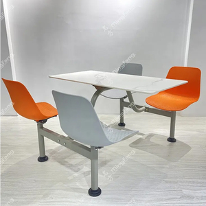 Mesas y sillas de cantina escolar estacionarias utilizadas <span class=keywords><strong>para</strong></span> mesas y sillas de cantina de restaurante/escuela <span class=keywords><strong>para</strong></span> cafetería - Product Image 3
