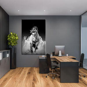 <span class=keywords><strong>Noir</strong></span> <span class=keywords><strong>et</strong></span> <span class=keywords><strong>blanc</strong></span> <span class=keywords><strong>cheval</strong></span> impressions sur toile peinture mur Art décor à la maison photo panneaux affiche pour salon - Product Image 6