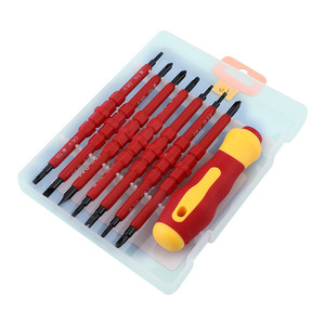 Juego de Destornilladores de Precisión Tuosen, Herramientas Manuales Multifuncionales Magnéticas Aisladas, Hoja de Acero 45, Mango de Plástico BHSY - Product Image 2