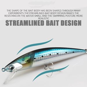 Señuelo Duro ABS Sinking Minnow 12cm 38g con Lentejuelas Internas Flashboost, Optimizado para Pesca de Atún y Cabeza de Serpiente <span class=keywords><strong>en</strong></span> Agua Salada - Product Image 4