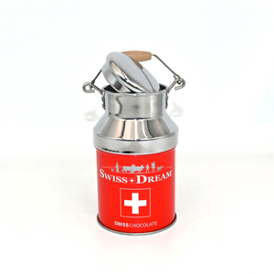 Caja de Metal con Forma de Lata de Leche con Asa de Madera, Caja de Metal Personalizada para Envasar Regalos, Snacks y Suplementos Alimenticios - Product Image 6