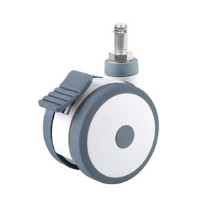 Großhandel Räder kleines <span class=keywords><strong>Nylon</strong></span>-Gummi-Rad 3 Zoll weißes Zwillingsrad medizinisches Kosmetik-Zwillingsrad - Product Image 6