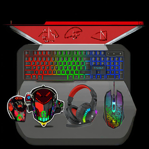 Tf810 Chất Lượng Cao USB Chơi Game Set Màu Có Dây 104 Phím Bàn Phím Với LED Backlit Chuột Headphone Pad Combo - Product Image 4