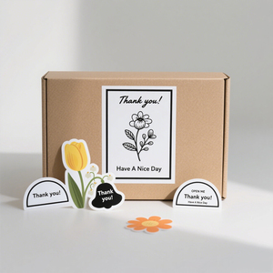 Cá nhân hoá biểu tượng tùy chỉnh hình chữ nhật không thấm nước niêm phong bao bì nhãn, Cảm ơn bạn dán, đặc biệt Hộp Quà Tặng niêm phong dán - Product Image 2