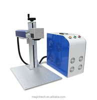 Marqueur laser à fibre 50W avec axe rotatif Machine de gravure laser JPT pour bijoux Compatible avec Ezcad pour le marquage de couleur en métal