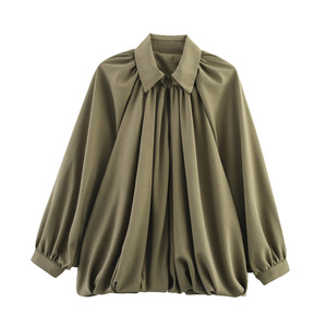 Vente flash : Manteau long à manches longues et col châle en toile de bâche tendance pour femmes - Product Image 5
