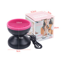 Nettoyeur de pinceaux cosmétiques électrique automatique, nettoyage et séchage en quelques secondes, nettoyage en profondeur des pinceaux cosmétiques