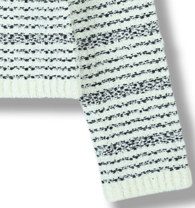 <span class=keywords><strong>Pull</strong></span> en jacquard à col en V à manches longues pour femmes, printemps-été 2025, OEM et ODM personnalisés, couleur contrastée, <span class=keywords><strong>rayé</strong></span>, cardigan en tricot avec boutons - Product Image 6