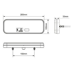 12v 24v Emark Led feu arrière arrêt arrière led feu arrière dynamique antibrouillard arrière led feux <span class=keywords><strong>de</strong></span> conduite feu arrière pour camion remorque Rv - Product Image 6