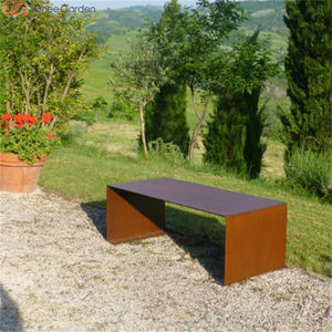 Corten Steel Modern Portable Durable Garden <b>Bench</b> <b>for</b> Park Villa Workshop Community Hotel School - Product Image 1