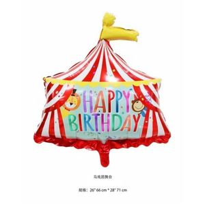 Bannière de ballons sur le thème du carnaval et du cirque Hstyle, pompons en papier, ballon de <span class=keywords><strong>clown</strong></span> de carnaval, décoration de fête d'<span class=keywords><strong>anniversaire</strong></span> joyeuse SET411 - Product Image 3