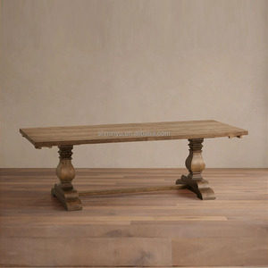 <span class=keywords><strong>Tavolo</strong></span> da Pranzo <span class=keywords><strong>Allungabile</strong></span> in <span class=keywords><strong>Legno</strong></span> Massello di Rovere in Stile Antico Francese, Design Semplice da Ristorante per Casa e Appartamento, Set Assemblato - Product Image 5