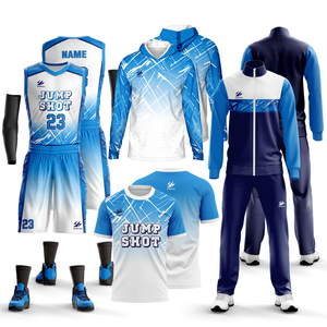 Yeni moda az fiyat süblimasyon basketbol forması eşofman Hoodies kiti Oem tasarım eski üretici özelleştirilmiş - Product Image 1