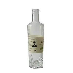 Benutzer definierte personal isierte Spiritus Schnaps flasche Flasche 750ml 550ml 375ml Wodka Glasflasche Tennessee Whisky Flasche