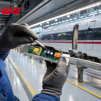 Alimentation LED pour éclairage de wagon de métro, carte PCB conforme à la norme EN50155, assemblage SMT pour rail, anti-vibration, OEM ODM, directement de l'usine