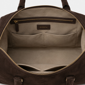 Suede Travel Duffle Bag Large Capacity Weekender Bag Soft Overnight Carry Bag For Business Travel Daily Use - Product Image 4