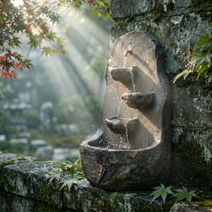 Fontaine murale en résine <span class=keywords><strong>d</strong></span>'extérieur à plusieurs niveaux avec style Art <span class=keywords><strong>D</strong></span>éco luxueux pour jardin, patio, cour et <span class=keywords><strong>d</strong></span>écoration intérieure - Product Image 1