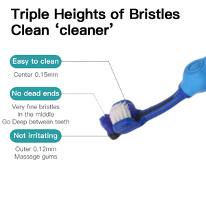 Ideas de nuevos productos 2024, gran oferta, cepillo de dientes para perros con cabeza de tres lados, limpieza bucal, cepillo de dientes para mascotas para limpieza de mascotas - Product Image 5