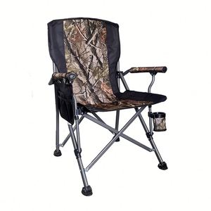 Chaise de camping pliante légère et portable de haute qualité pour l'extérieur, la pêche, le camping, la plage, en bois - Product Image 1